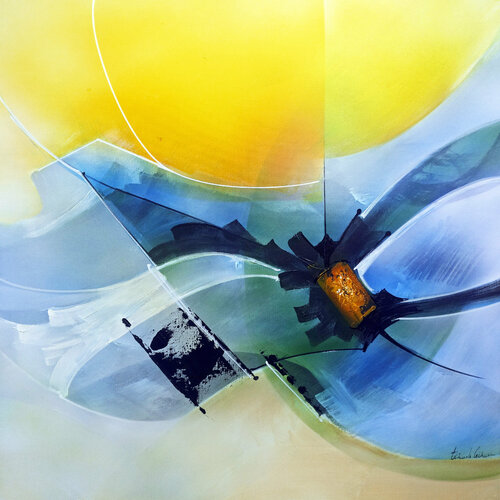 "Composition 747"( Abstraction lyrique ) Alain Brunet "Tenurb-Géneau"