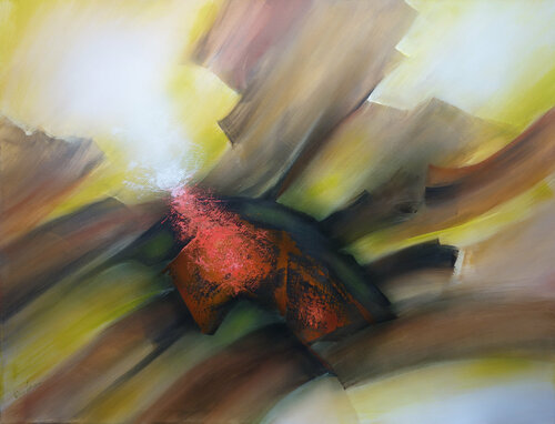 "Composition 565"  ( Abstraction lyrique ) Alain Brunet "Tenurb-Géneau"