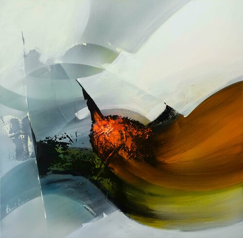 "Composition 709"   ( Abstraction lyrique ) Alain Brunet "Tenurb-Géneau"