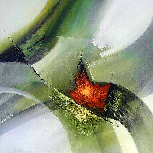 "Composition 757"  ( Abstraction lyrique ) di Alain Brunet "Tenurb-Géneau", Pittura in vendita su Singulart