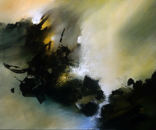 "Composition 397"   ( Abstraction lyrique ) von Alain Brunet "Tenurb-Géneau", Malerei kaufen auf Singulart