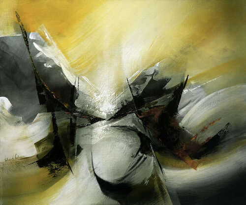 "Composition 442"  ( Abstraction lyrique ) Alain Brunet "Tenurb-Géneau"