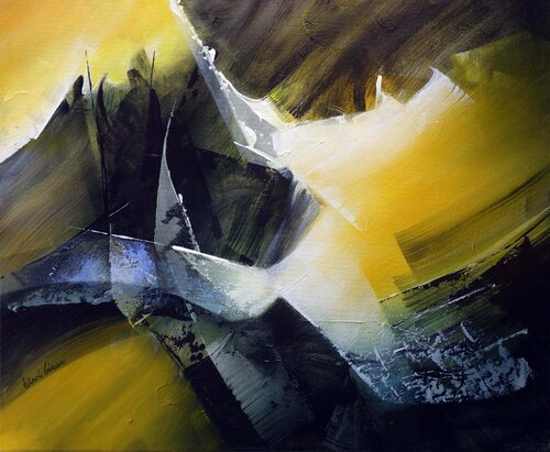 "Composition 453"  ( Abstraction lyrique ) von Alain Brunet "Tenurb-Géneau", Malerei kaufen auf Singulart