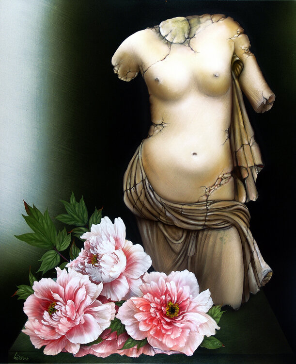 "APHRODITE AUX PIVOINES" Alain Brunet "Tenurb-Géneau"