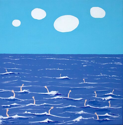 Waves! by bumpy wilson, Painting for Sale on Singulart