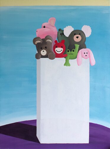 Box O Toys by bumpy wilson, Painting for Sale on Singulart