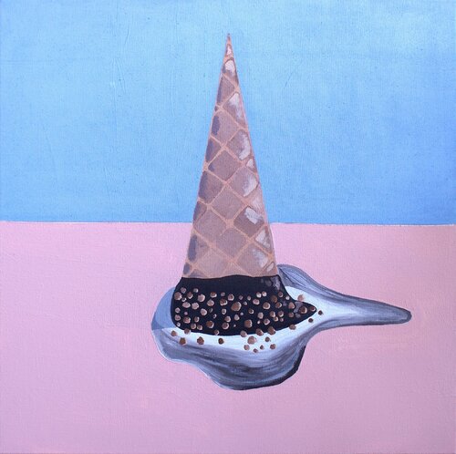 No! My Ice Cream! by bumpy wilson, Painting for Sale on Singulart