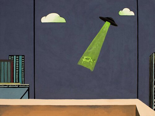 Cattle Abduction van bumpy wilson, Schilderij te koop op Singulart