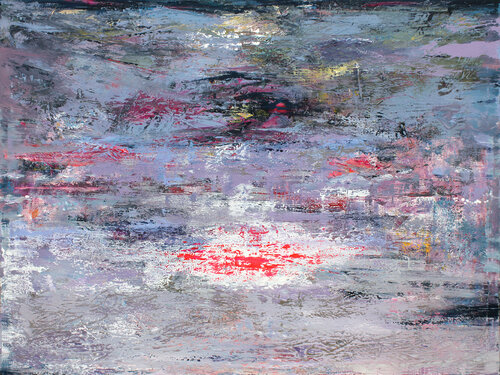 EXTRA LARGE 200X150 ABSTRACT PAINTING -Blessed morning - by Veljko Martinovic, Painting for Sale on Singulart