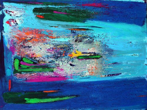 EXTRA LARGE 200X150 PAINTING " LIFE (IN LOVE WITH THE SEA)" by Veljko Martinovic, Painting for Sale on Singulart