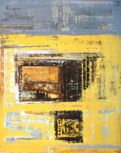 Large abstract 240x190  Daybreak (2016) van Veljko Martinovic, Schilderij te koop op Singulart