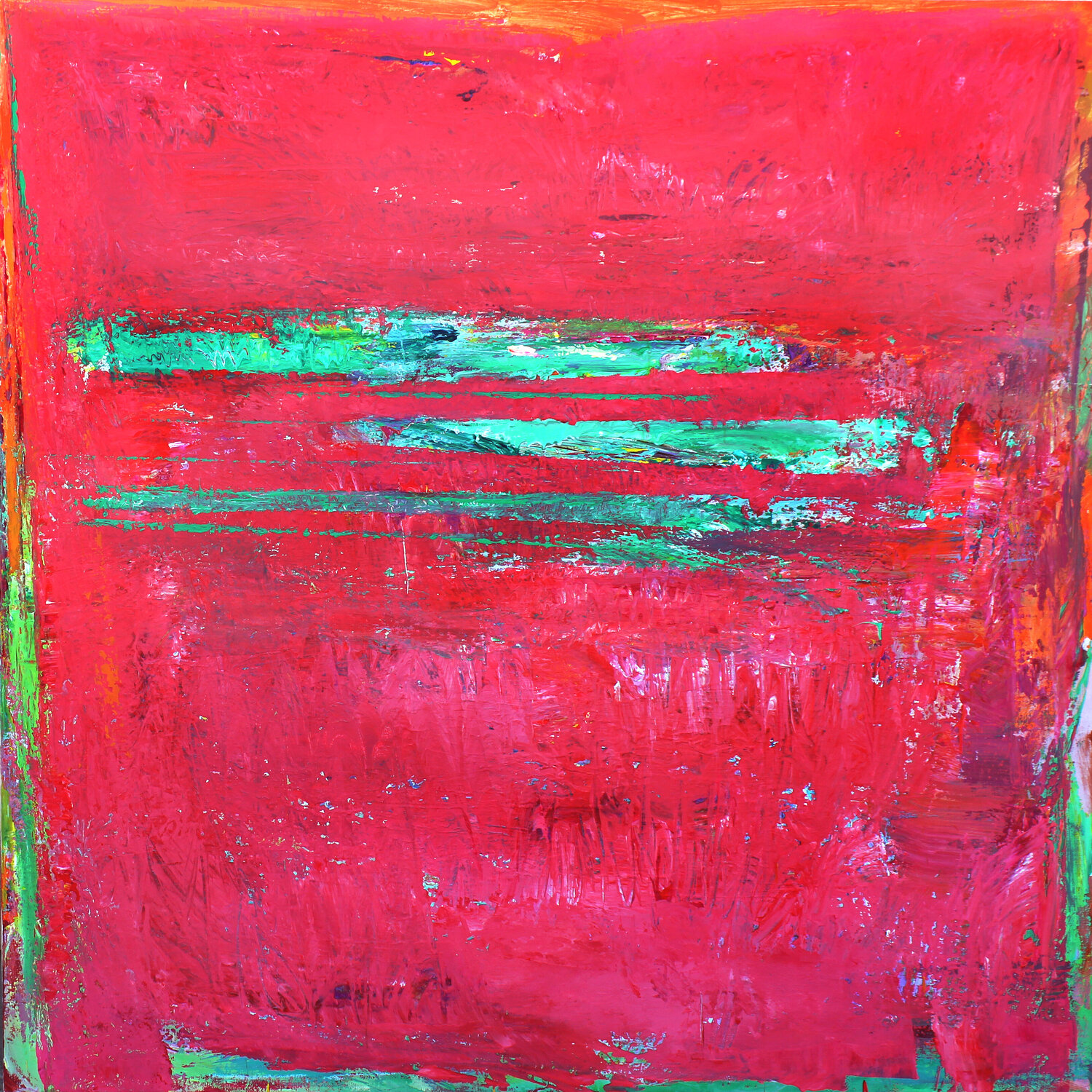 -Three green ones- Veljko Martinovic Origineel schilderij te koop