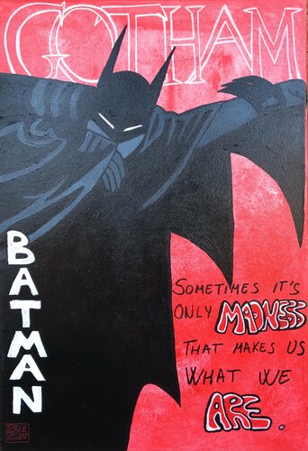 Batman/Gotham 2510 di Javier Santana, Pittura in vendita su Singulart