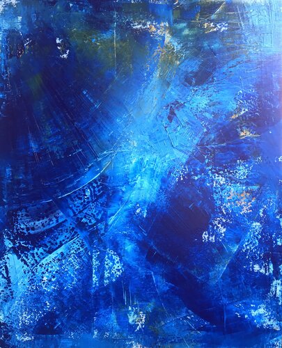 Blue van Javier Santana, Schilderij te koop op Singulart
