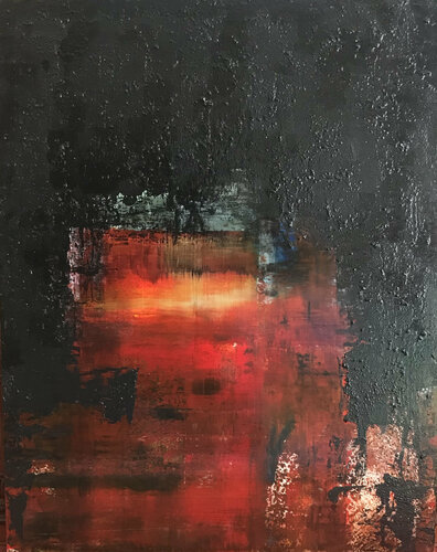 The flame of the Volcano van Javier Santana, Schilderij te koop op Singulart