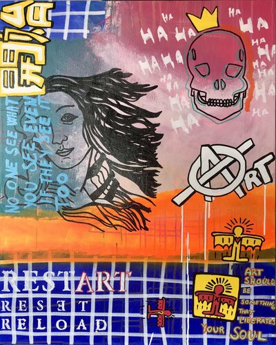 RestART van Javier Santana, Schilderij te koop op Singulart