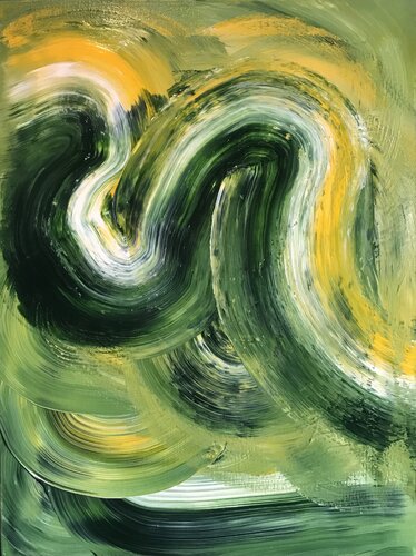 Sígueme verde par Javier Santana, Peinture en vente sur Singulart