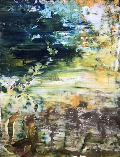 Atardecer en Laguna Verde van Javier Santana, Schilderij te koop op Singulart