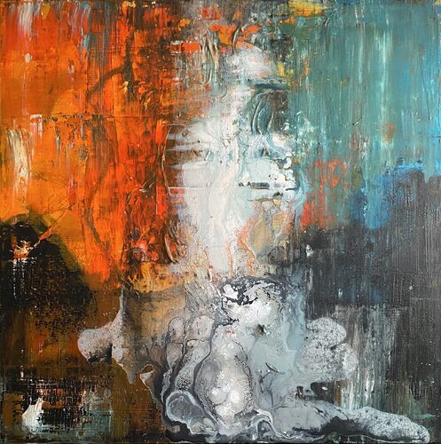 Eudaimonía Implosión van Javier Santana, Schilderij te koop op Singulart