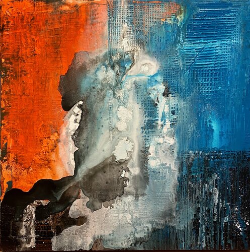 Eudaimonía Sincronicidad par Javier Santana, Peinture en vente sur Singulart