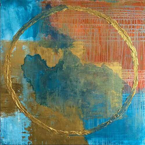 Mi mundo (Eudaimonía) par Javier Santana, Peinture en vente sur Singulart