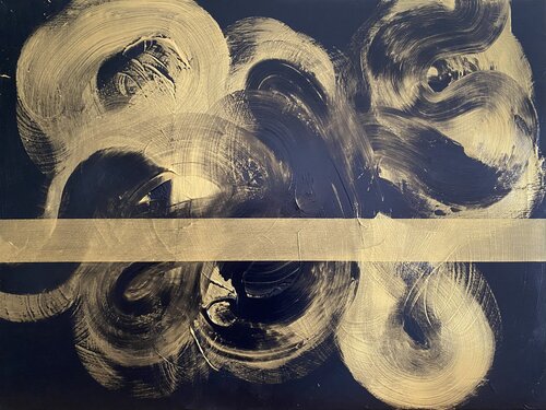 Fluir de la Vida en Negro par Javier Santana, Peinture en vente sur Singulart