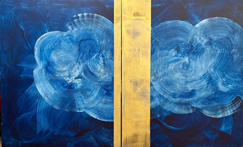 Tiempo Fluido II (Panta Rhei) de Javier Santana, Pintura a la venta en Singulart