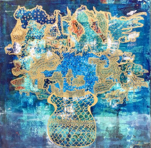 Flowers for you van Javier Santana, Schilderij te koop op Singulart