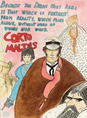 Corto Maltés, porque el sueño más real... by Javier Santana, Painting for Sale on Singulart