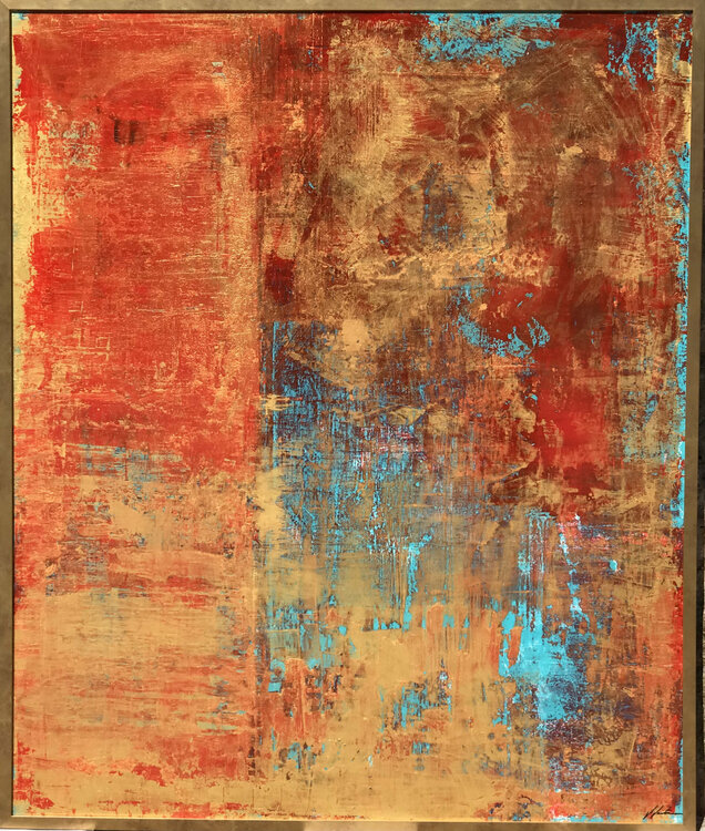 Gold, red & turquoise Javier Santana