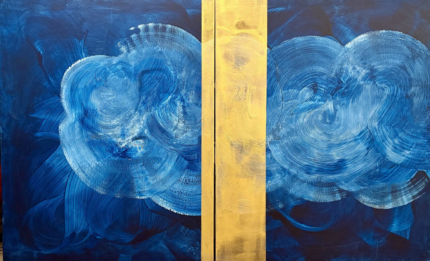 Tiempo Fluido II (Panta Rhei) Javier Santana Originalgemälde zu verkaufen