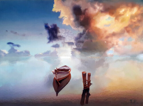 A SUMMER DAWN von Tatiana Rezvaya, Malerei kaufen auf Singulart