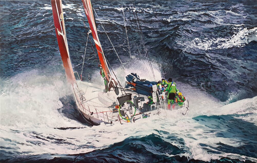 AN OCEAN RACE von Tatiana Rezvaya, Malerei kaufen auf Singulart