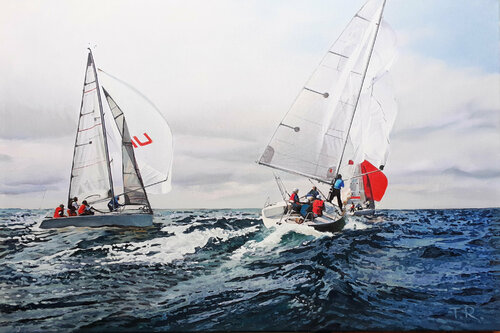 A WINDFLAW von Tatiana Rezvaya, Malerei kaufen auf Singulart