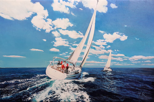 SMOOTH SAILING von Tatiana Rezvaya, Malerei kaufen auf Singulart