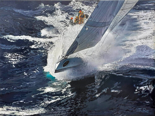 ON THE HIGH SEAS von Tatiana Rezvaya, Malerei kaufen auf Singulart