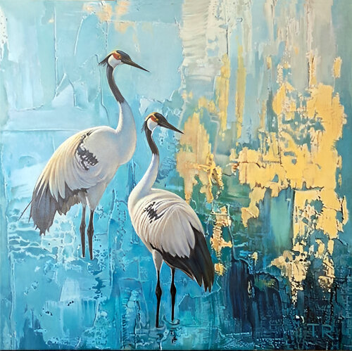 CRANES von Tatiana Rezvaya, Malerei kaufen auf Singulart