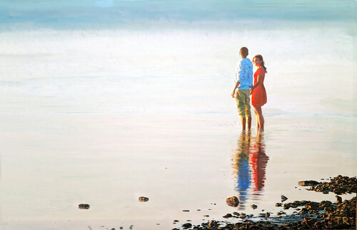 A SUNRISE FOR TWO von Tatiana Rezvaya, Malerei kaufen auf Singulart