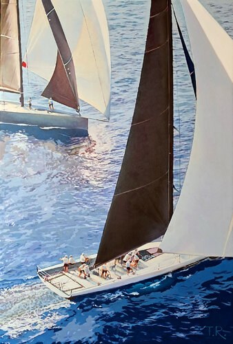 Etude "A BLACK SAIL" by Tatiana Rezvaya, 회화 for Sale on Singulart