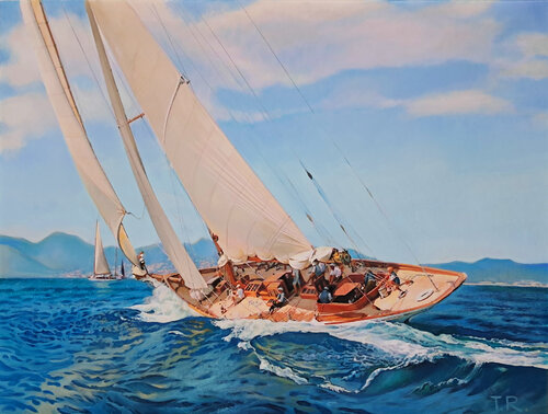"CAMBRIA" IN FULL SWING di Tatiana Rezvaya, Pittura in vendita su Singulart