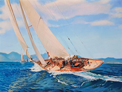"CAMBRIA" IN FULL SWING van Tatiana Rezvaya, Schilderij te koop op Singulart