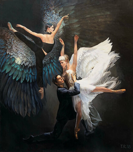 SWAN LAKE / TIMELESS von Tatiana Rezvaya, Malerei kaufen auf Singulart
