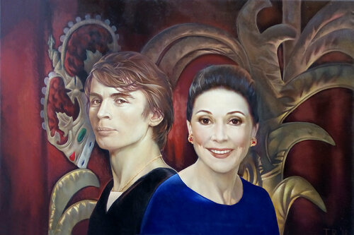 TWO LEGENDS / MARGOT & RUDY von Tatiana Rezvaya, Malerei kaufen auf Singulart