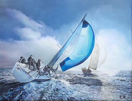 A SCETCH "STORM IS COMING" von Tatiana Rezvaya, Malerei kaufen auf Singulart