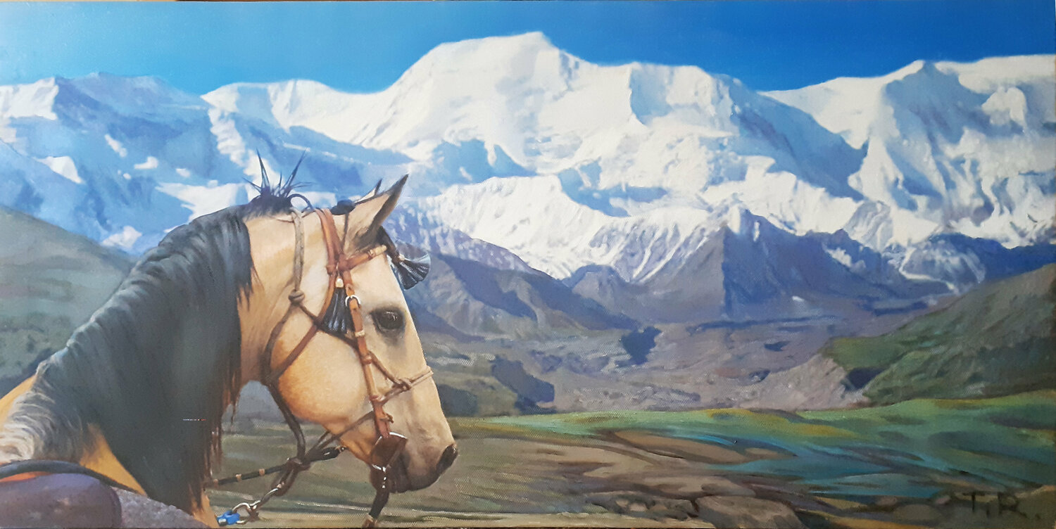 RIDE OFF THE BEATEN PATH, RIDE WILDERNESS Tatiana Rezvaya Originalgemälde zu verkaufen