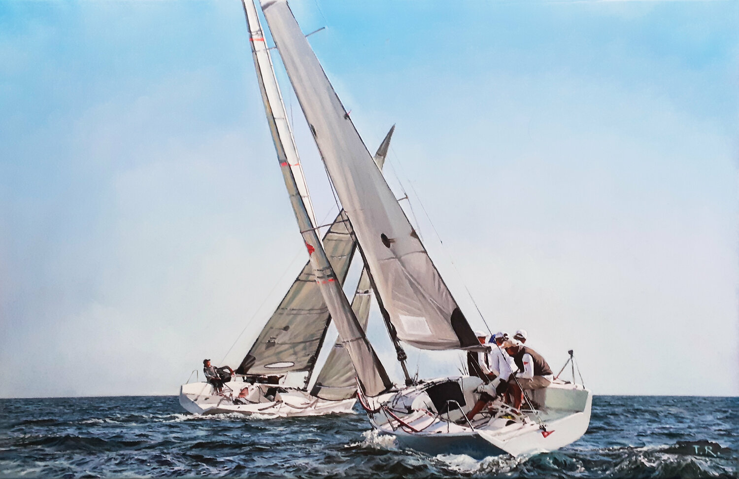 TWO YACHTS AT SEA Tatiana Rezvaya