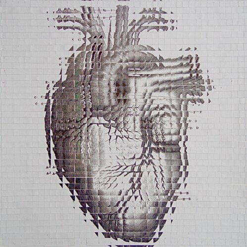 Vibration of the heart by Natalia Kazirelova, Work on Paper for Sale on Singulart