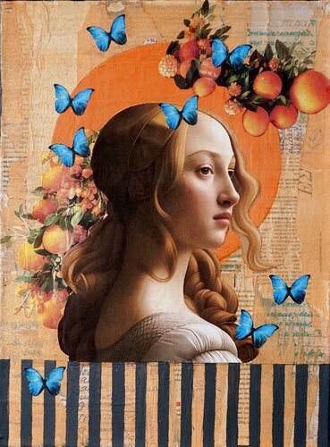 Orange Circle by Natalia Kazirelova, Other Media for Sale on Singulart