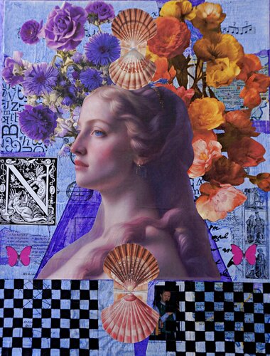 Purple pyramid par Natalia Kazirelova, Autres supports en vente sur Singulart