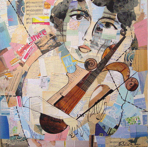 Violin of Broken Lines par Natalia Kazirelova, Autres supports en vente sur Singulart
